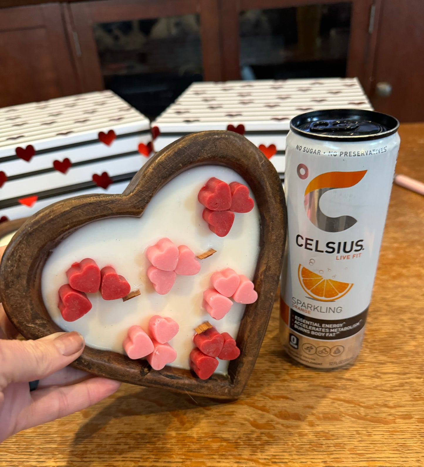 Heart Dough Bowl Candle