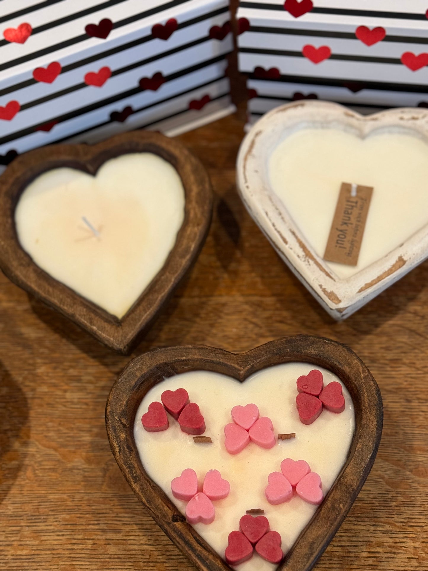 Heart Dough Bowl Candle