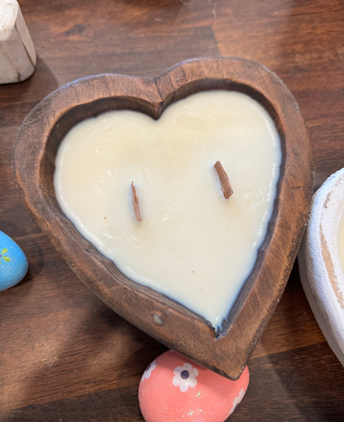 Heart Dough Bowl Candle