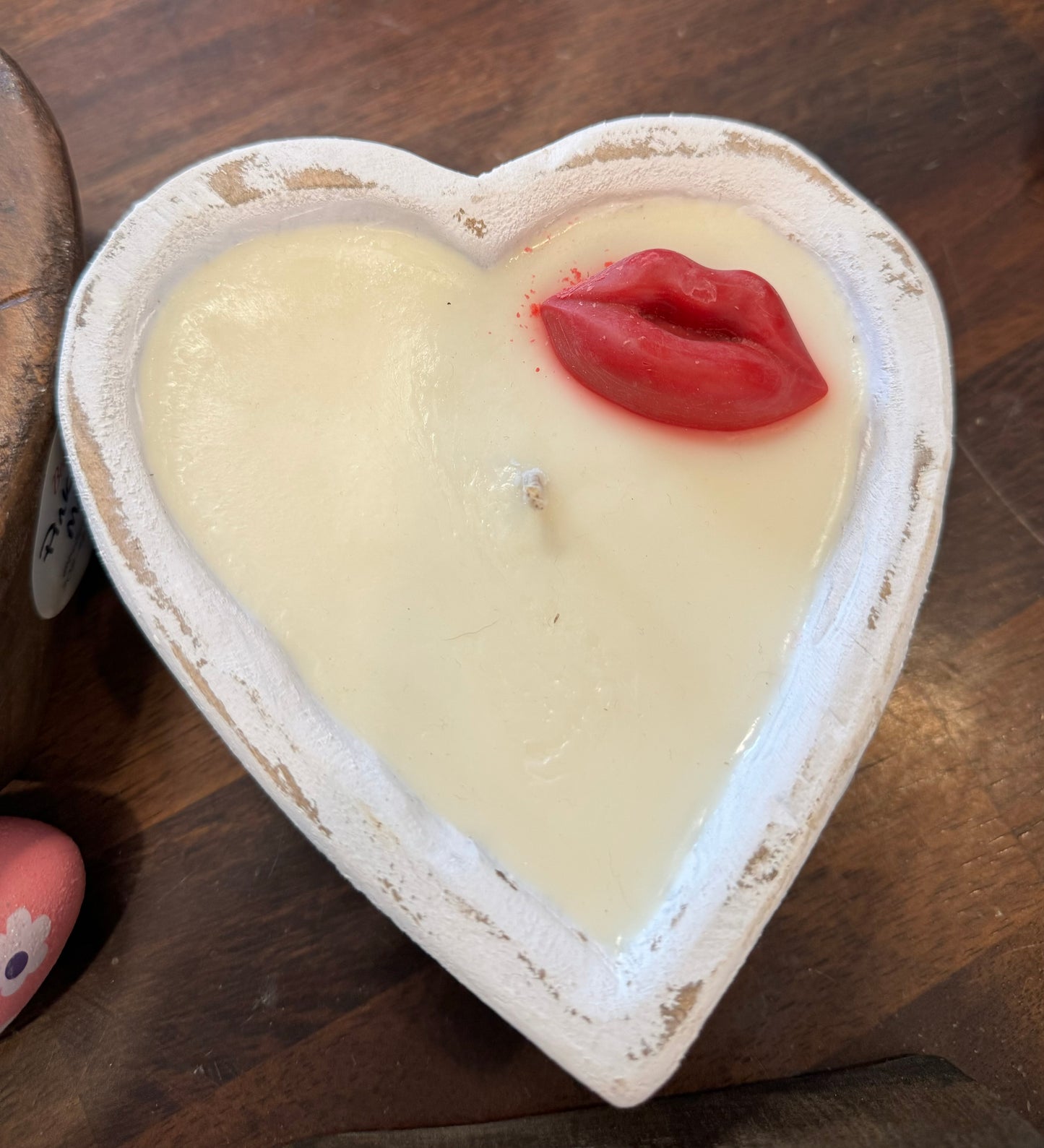 Heart Dough Bowl Candle