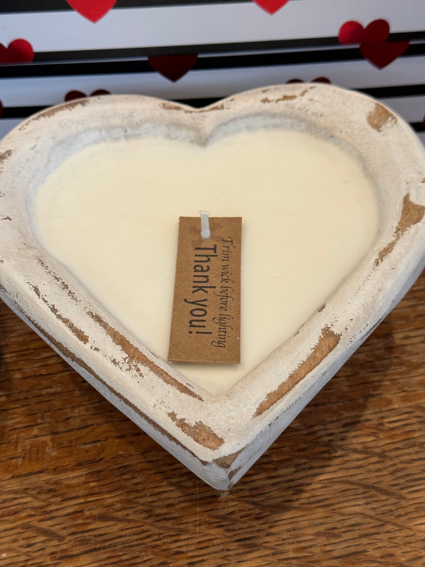 Heart Dough Bowl Candle