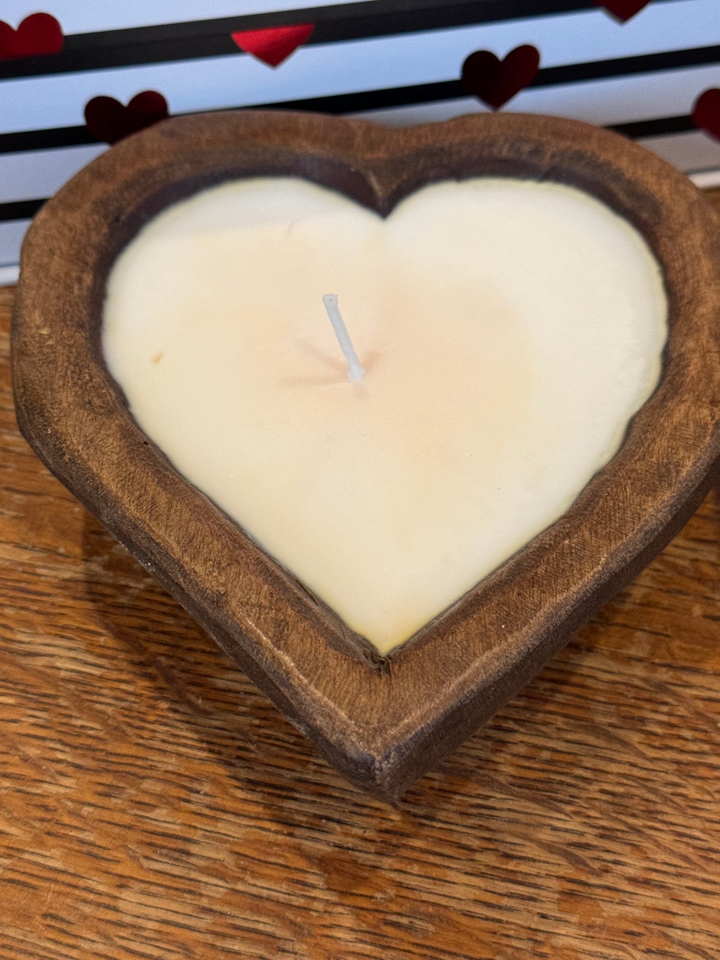 Heart Dough Bowl Candle