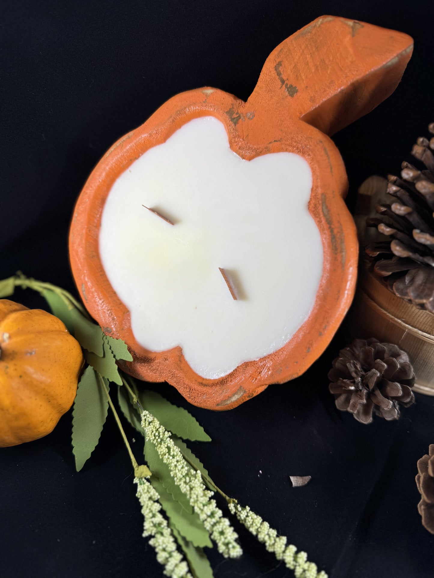 Pumpkin Dough Bowl Candle