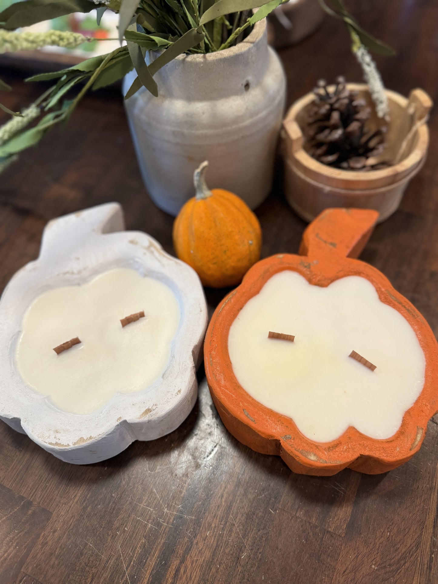 Pumpkin Dough Bowl Candle