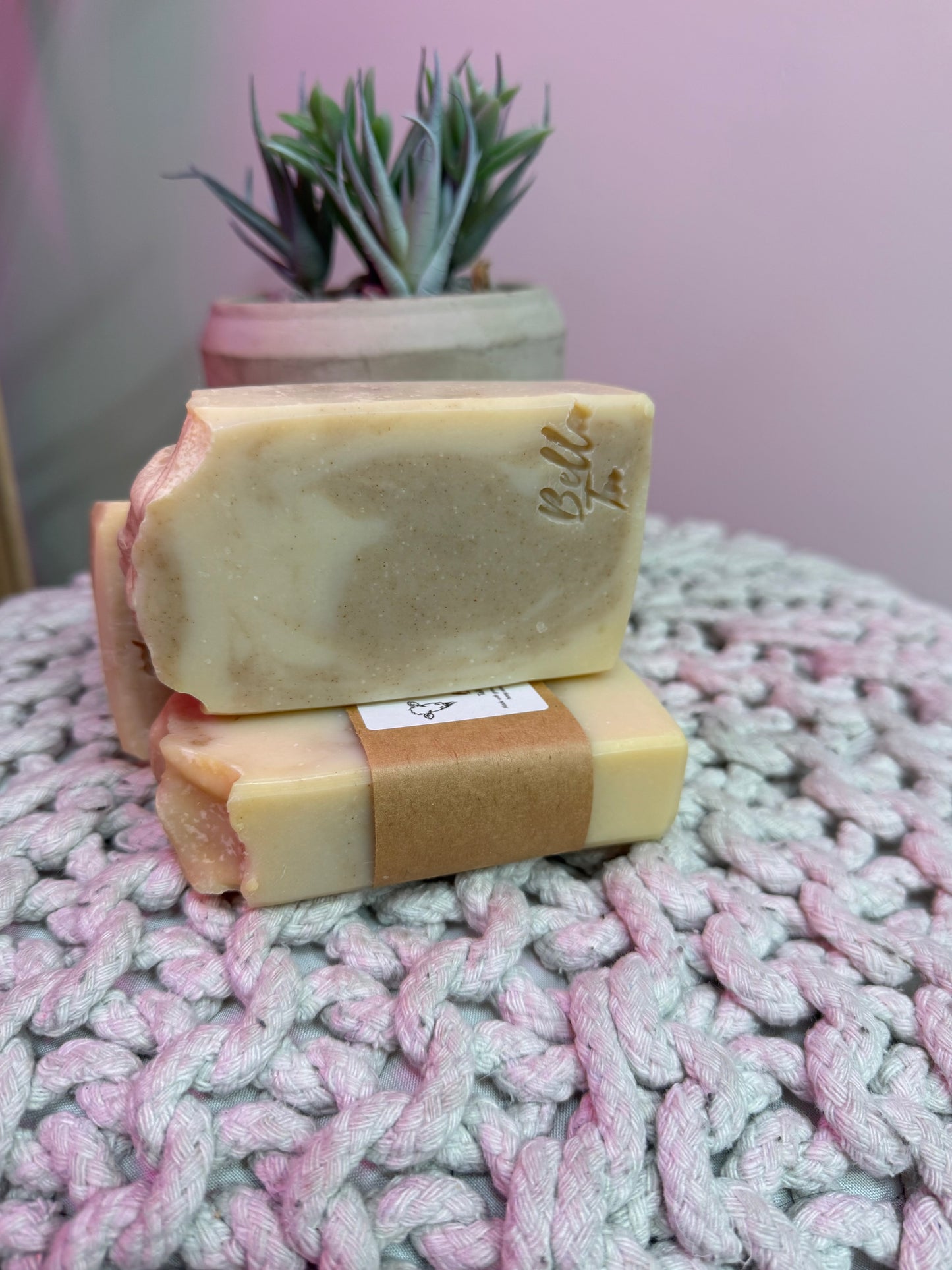 Pink Peony Beef Tallow Cold Process soap