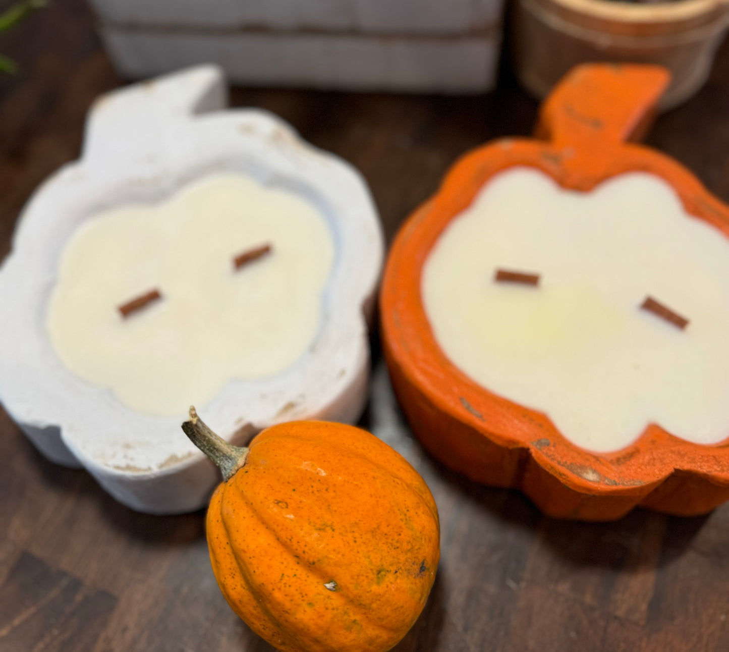 Pumpkin Dough Bowl Candle