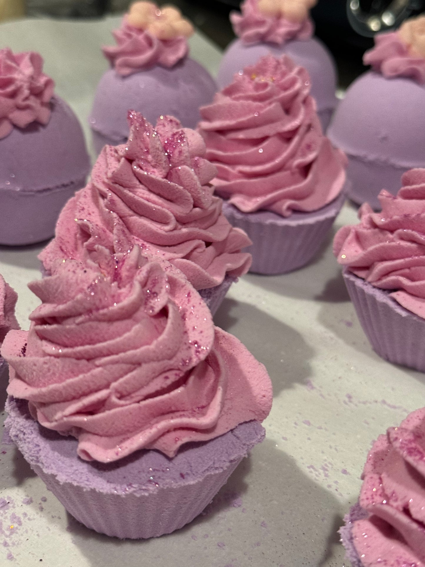 Bubble Bath Cupcake Bath Bombs