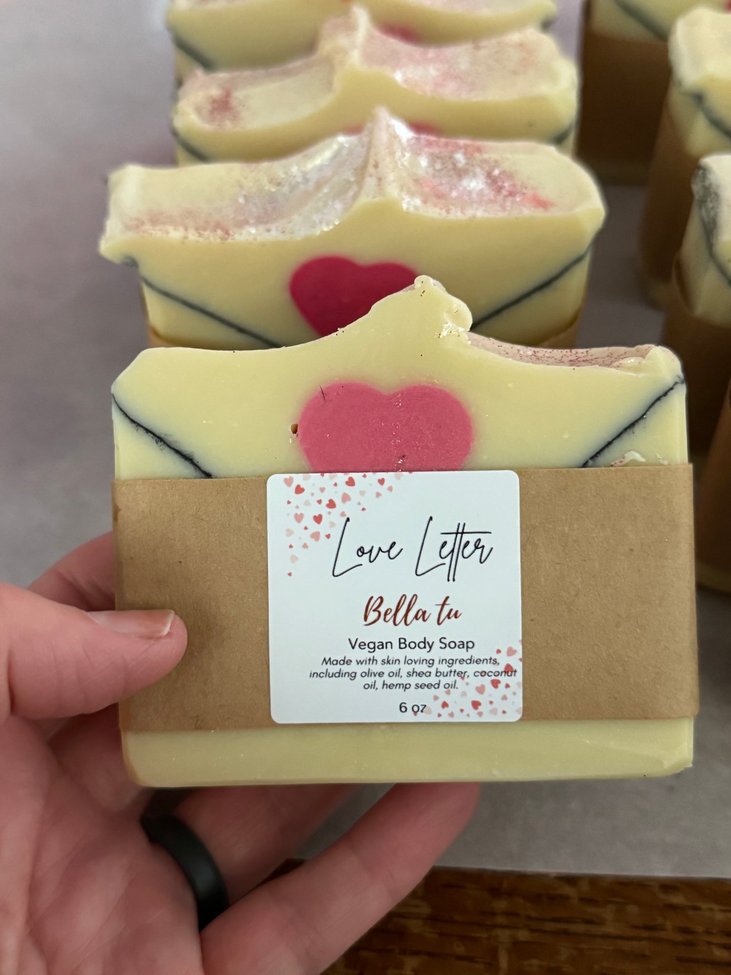 Love Letter Cold Process soap.