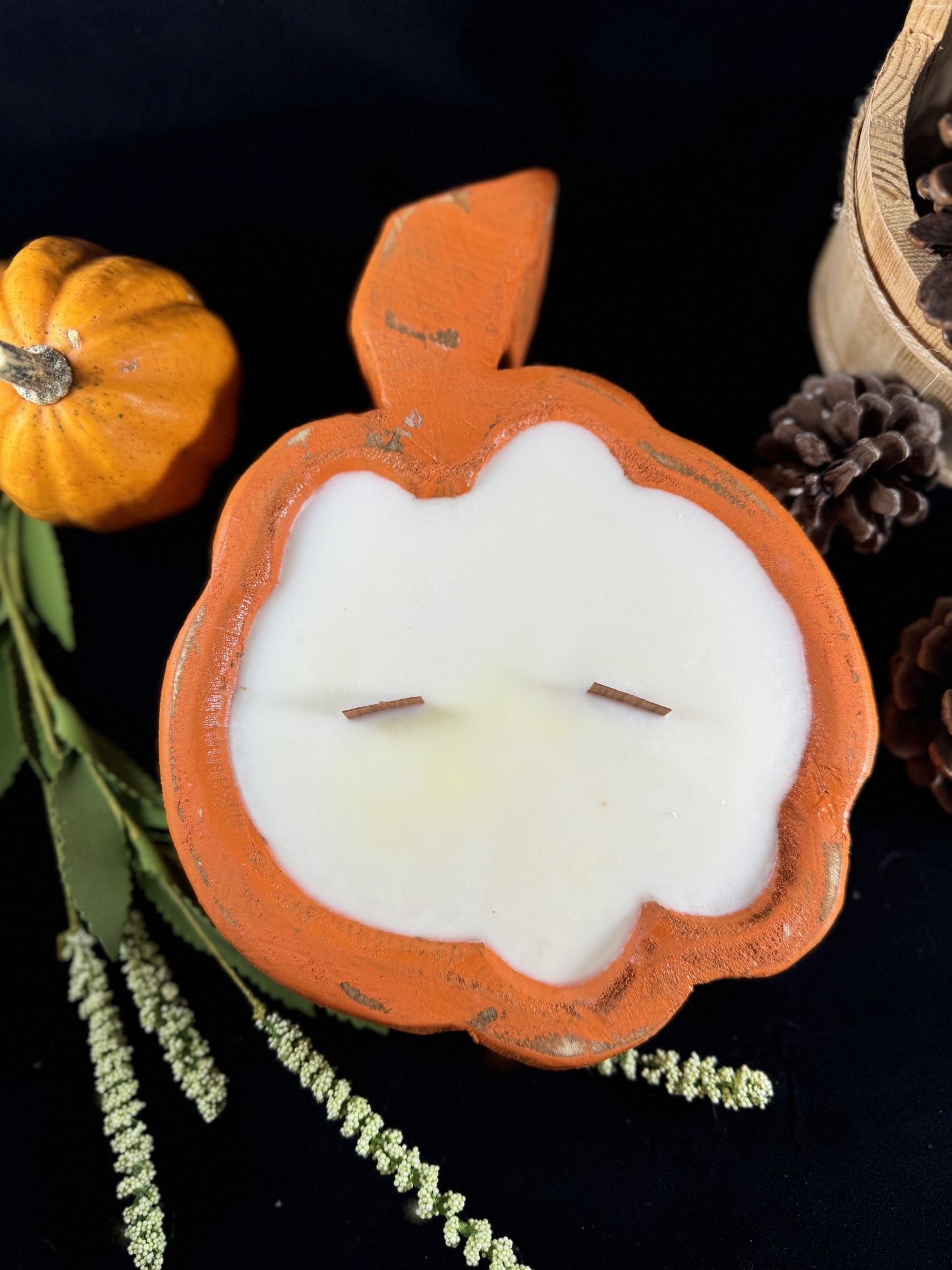 Pumpkin Dough Bowl Candle