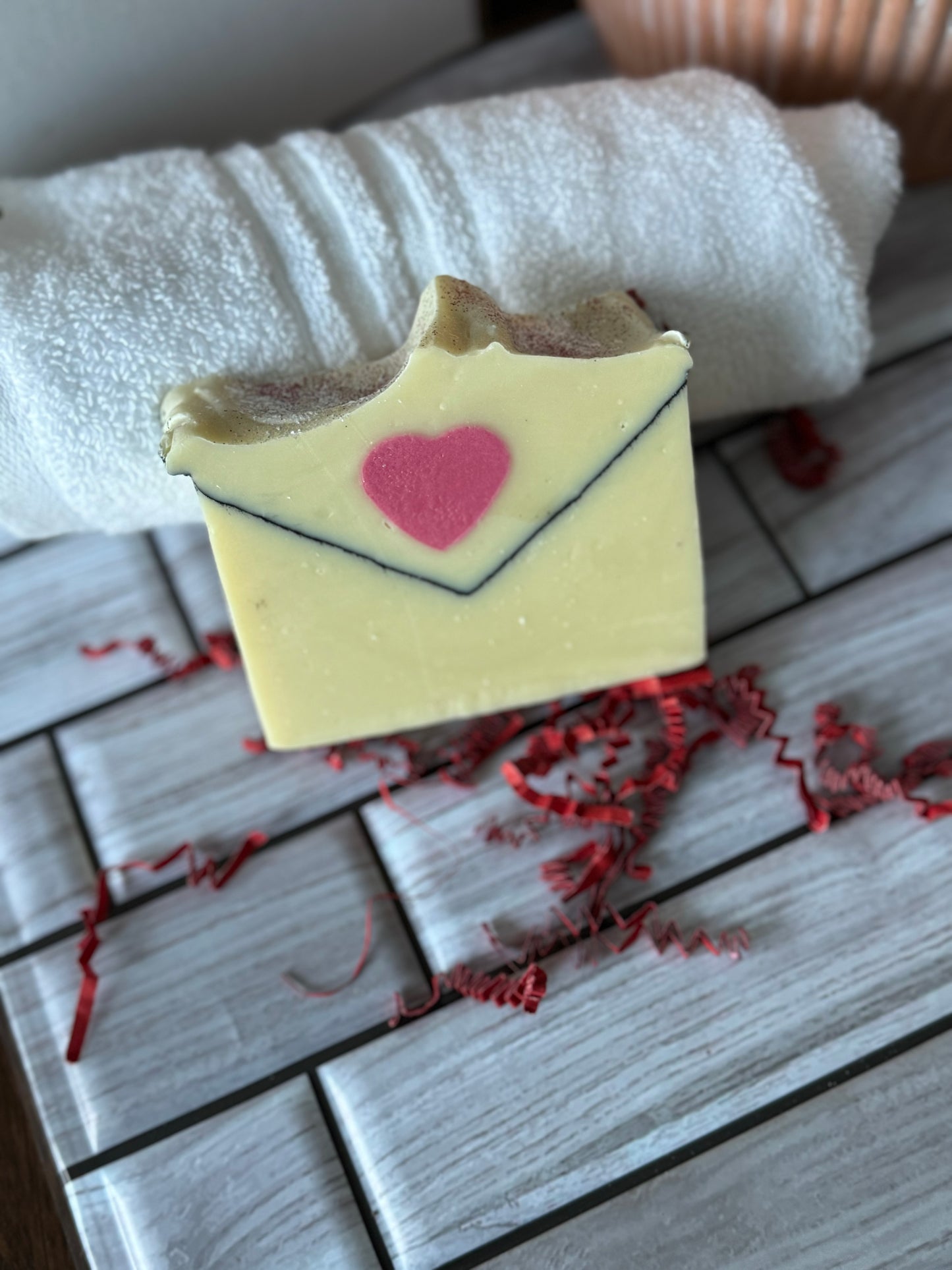 Love Letter Cold Process soap.