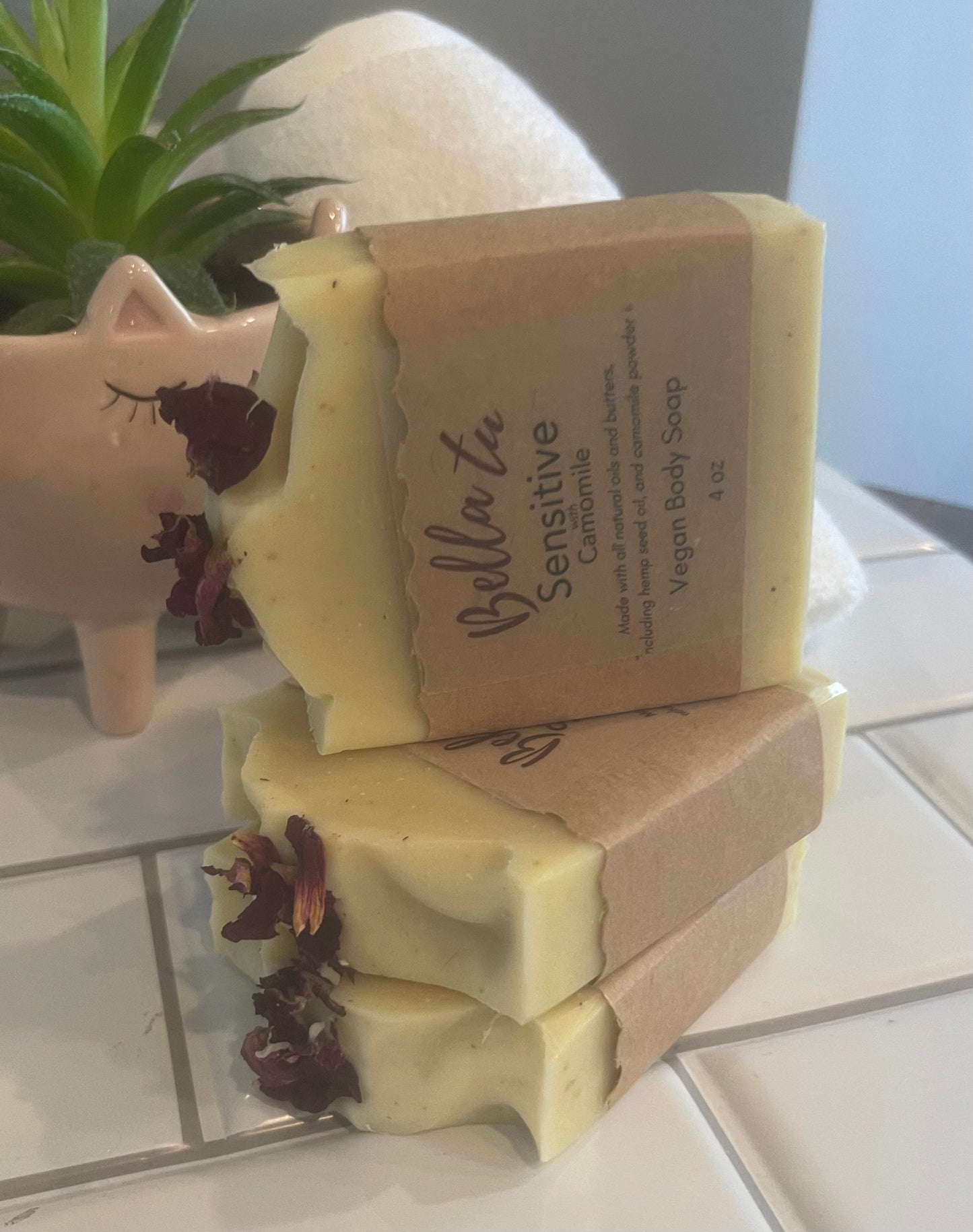 Sensitive Cold Process Soap infused with Chamomile