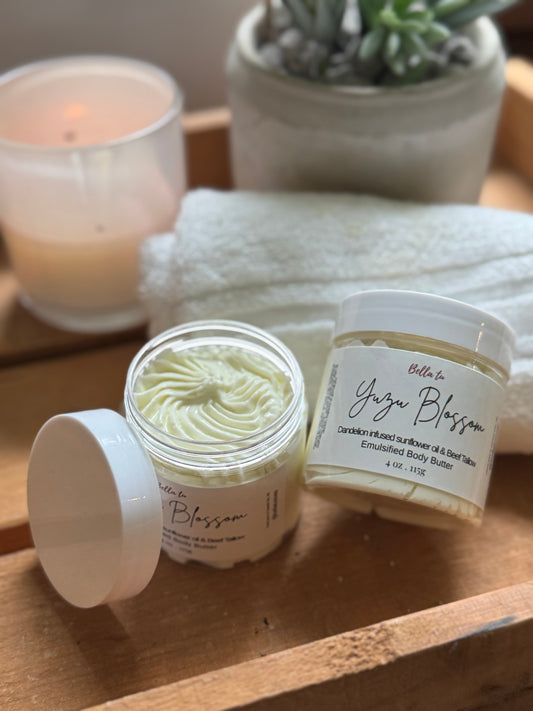Whipped body butter with aloe & beef tallow
