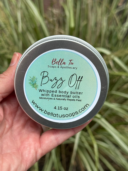 Buzz Off Whipped Body Butter with Beef Tallow