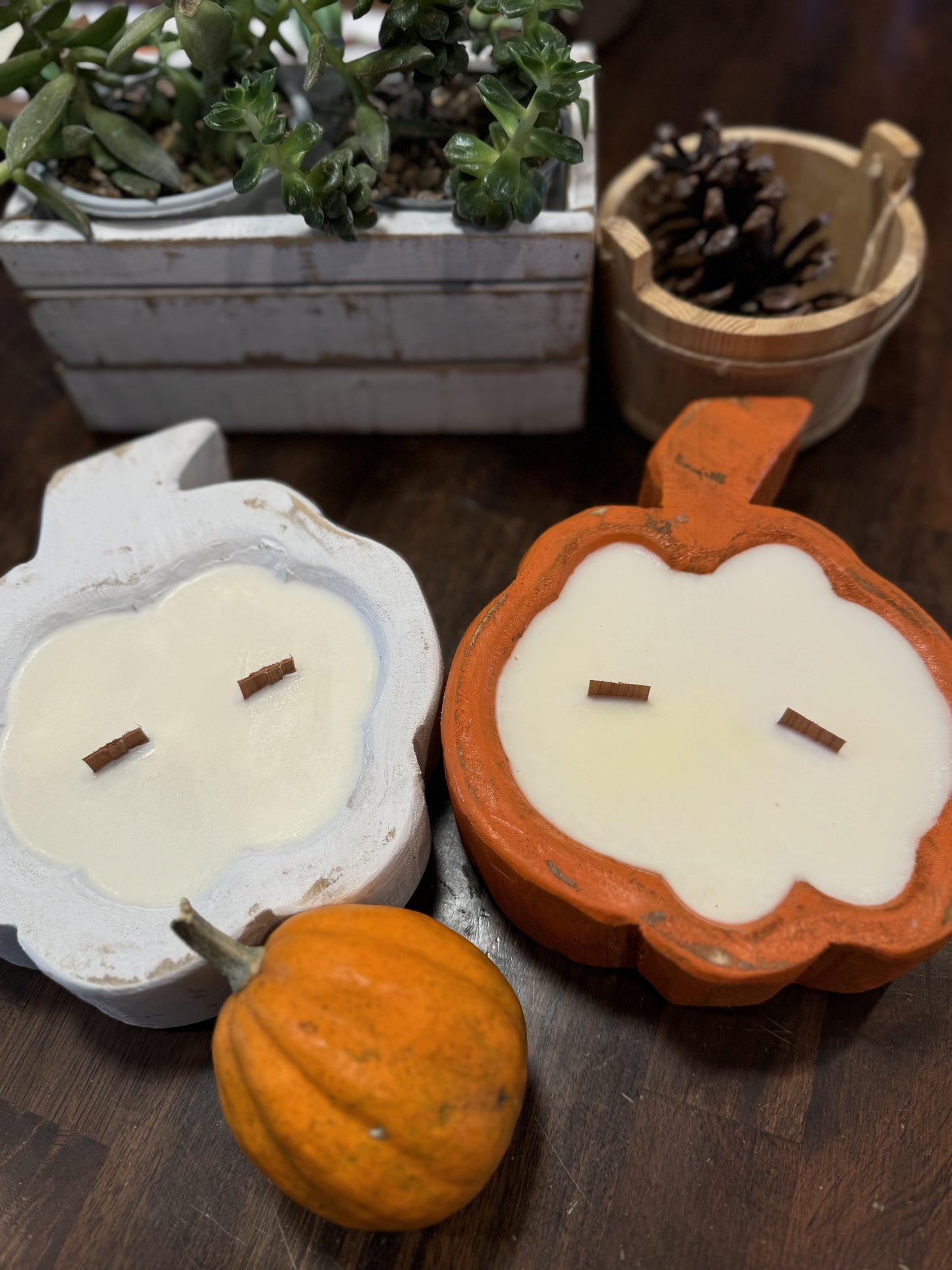 Pumpkin Dough Bowl Candle