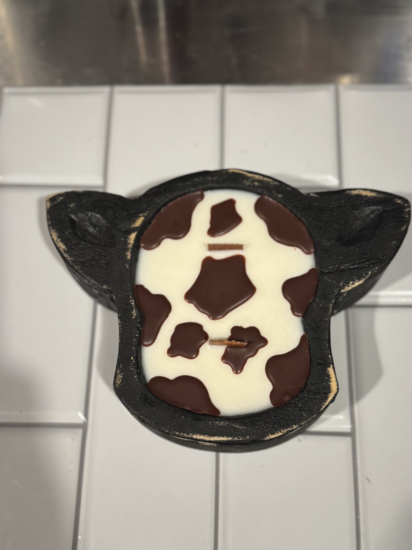 2Wick Mini Cow Head Soy Wax candle
